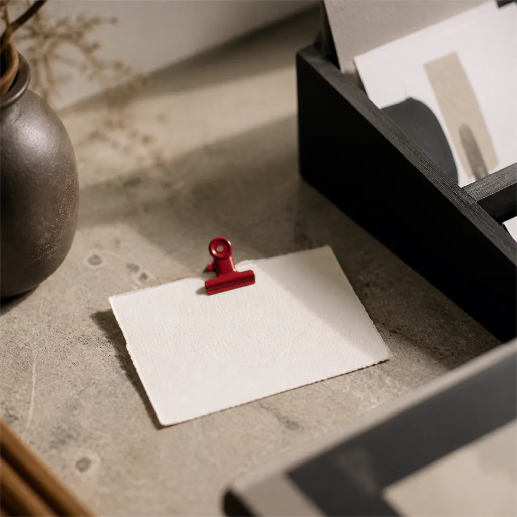 People Discover Your Business on Social Media. Your Website Still Has to Close the Sale. 4 Blank note under scarlet clip