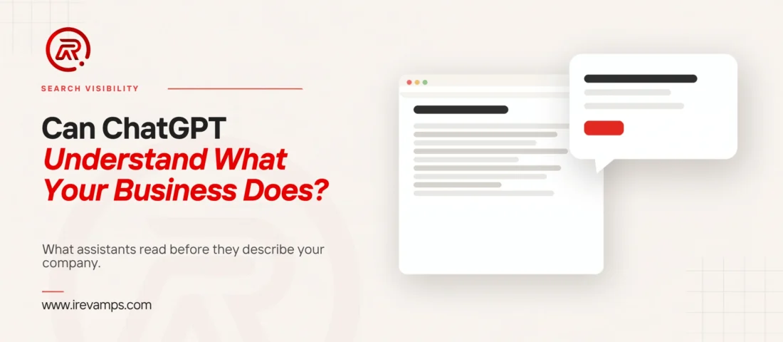 Entity SEO featured graphic: a page of plain content beside an assistant reply bubble carrying one clear line and a red mark