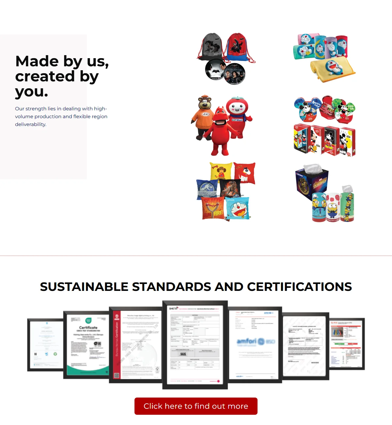 Great Promotions 4 Product range and sustainability certifications