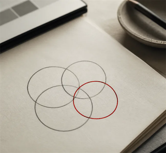How to Build an Effective Online Community 4 Intersecting pencil community circles
