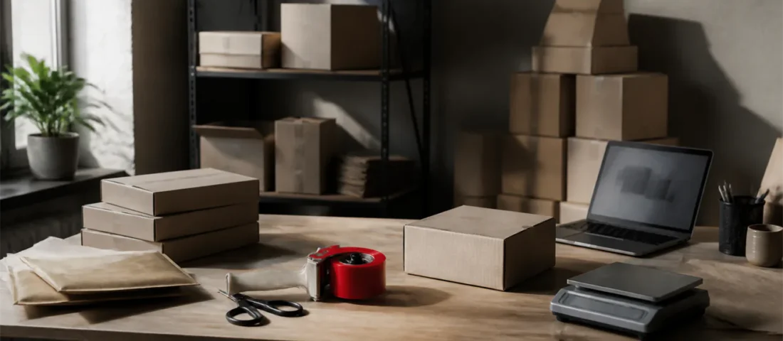 Small business packing station