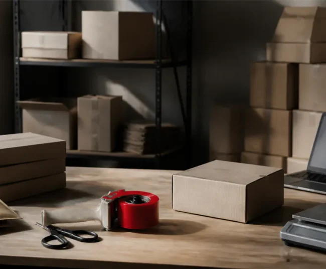 Small business packing station