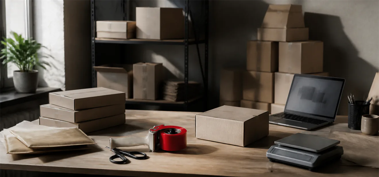 Small business packing station