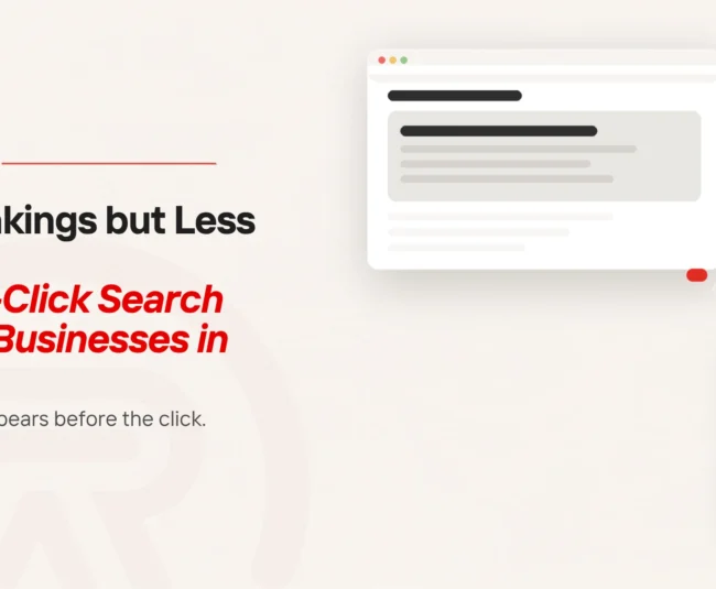 A search result answering the question in place, with the trail to the website fading out before it arrives