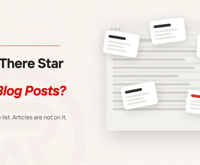 Review schema: title card beside a flat illustration of page panels, one marked in scarlet