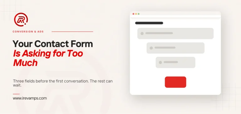 Website forms: title card beside a flat illustration of a form window whose steps narrow like a funnel, fewer completing each one